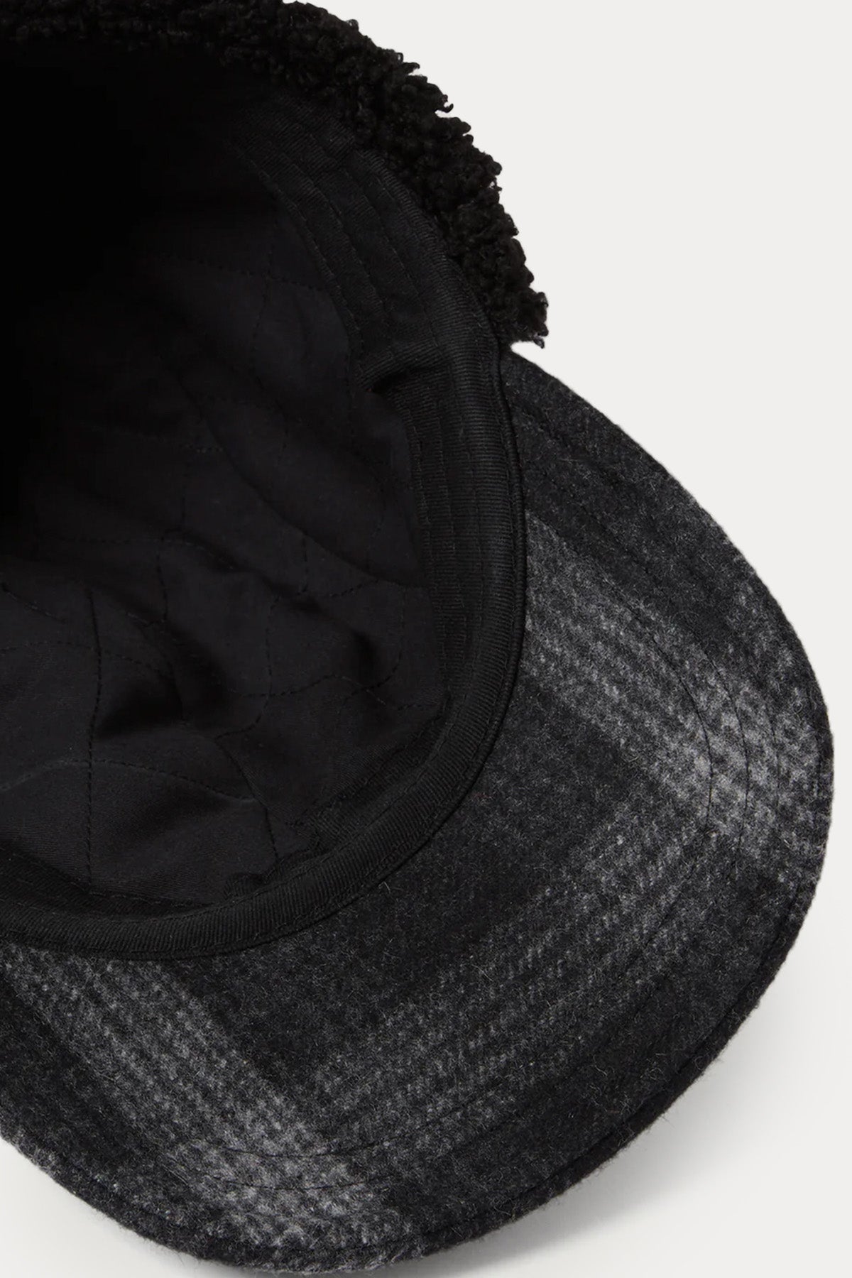 Belstaff Trail Ekose Desenli Kürklü Şapka