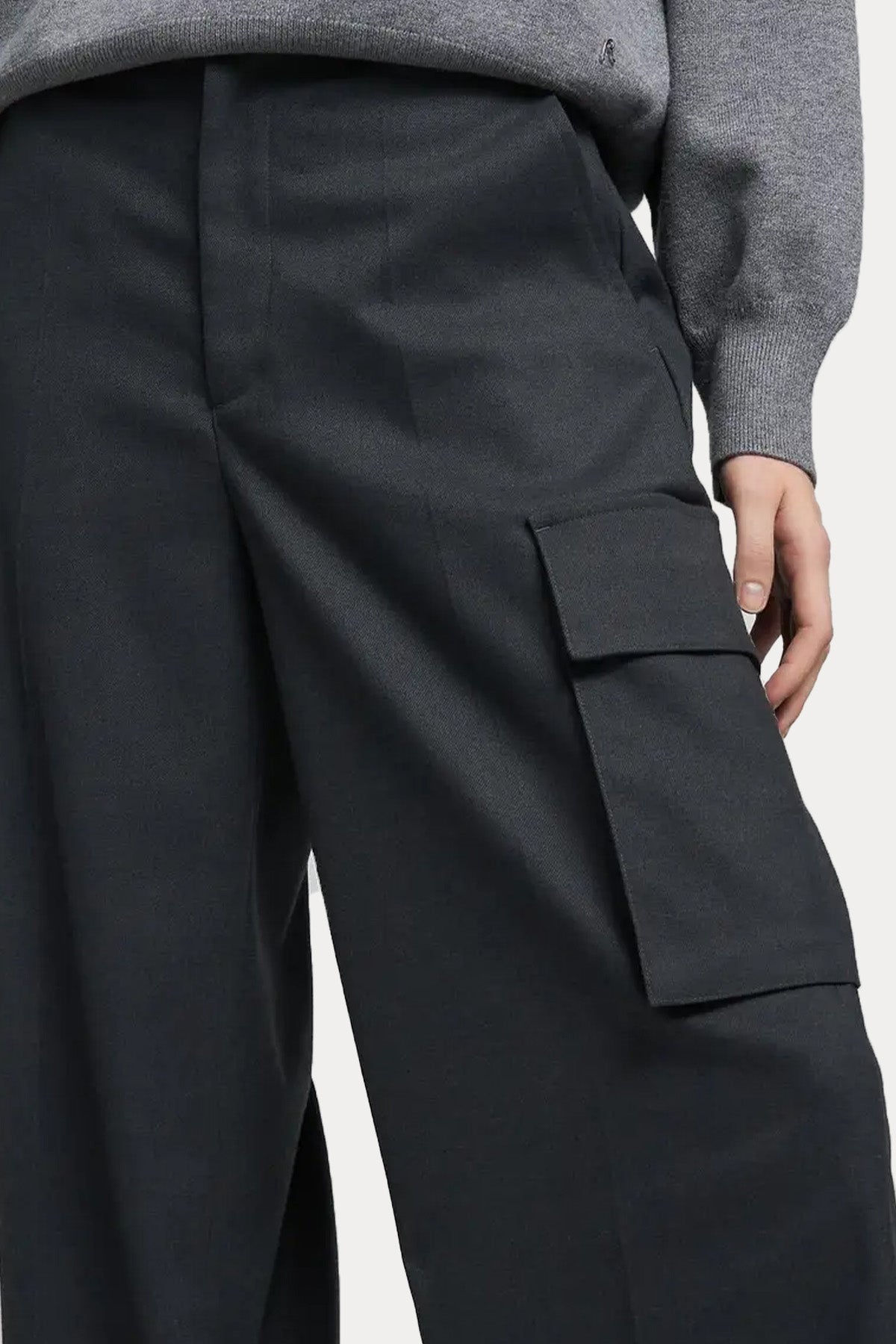 Replay Relaxed Fit Yüksek Bel Kargo Cepli Pantolon