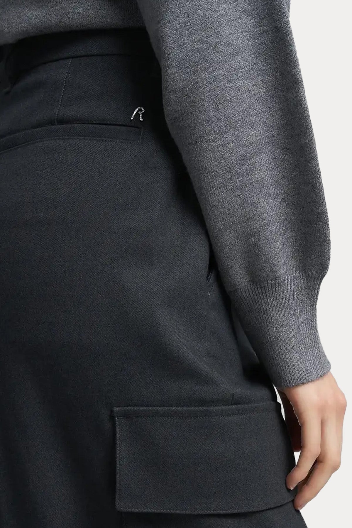 Replay Relaxed Fit Yüksek Bel Kargo Cepli Pantolon