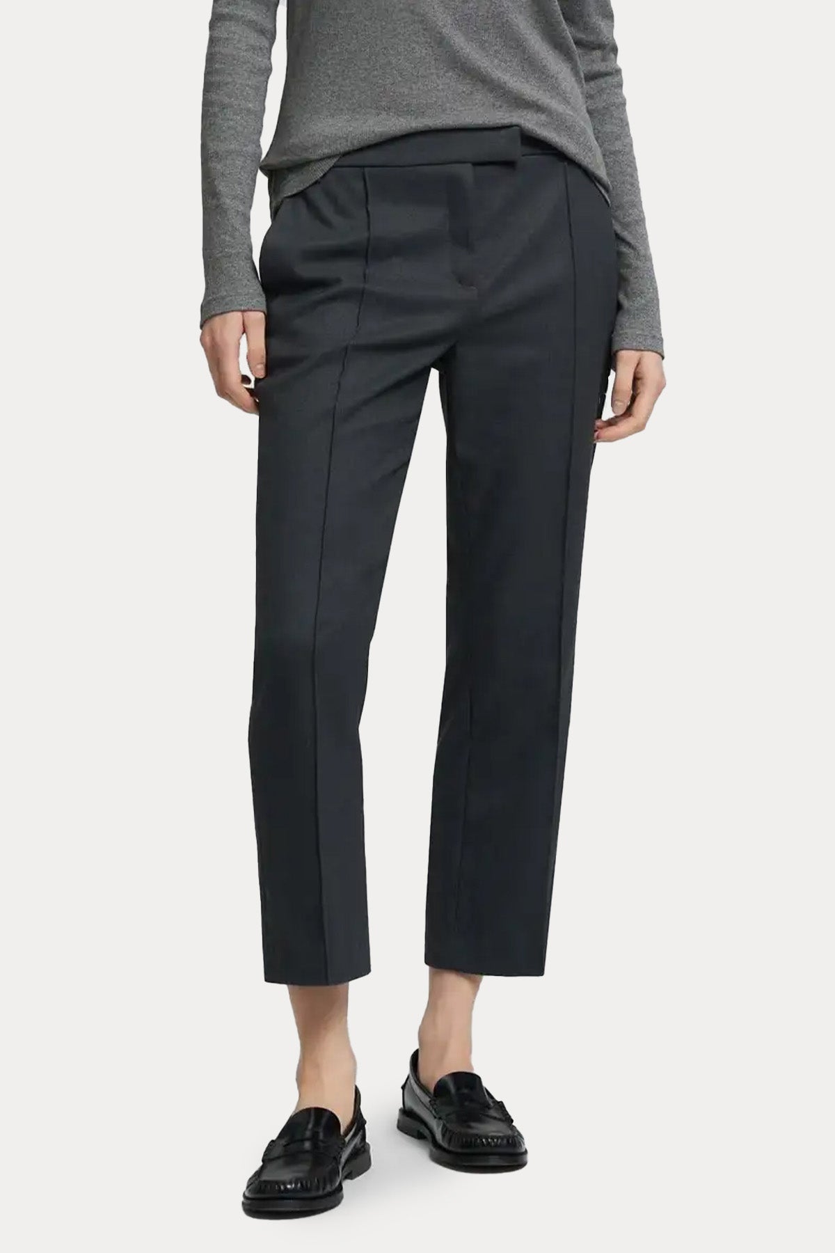 Replay Regular Fit Yandan Cepli Crop Pantolon