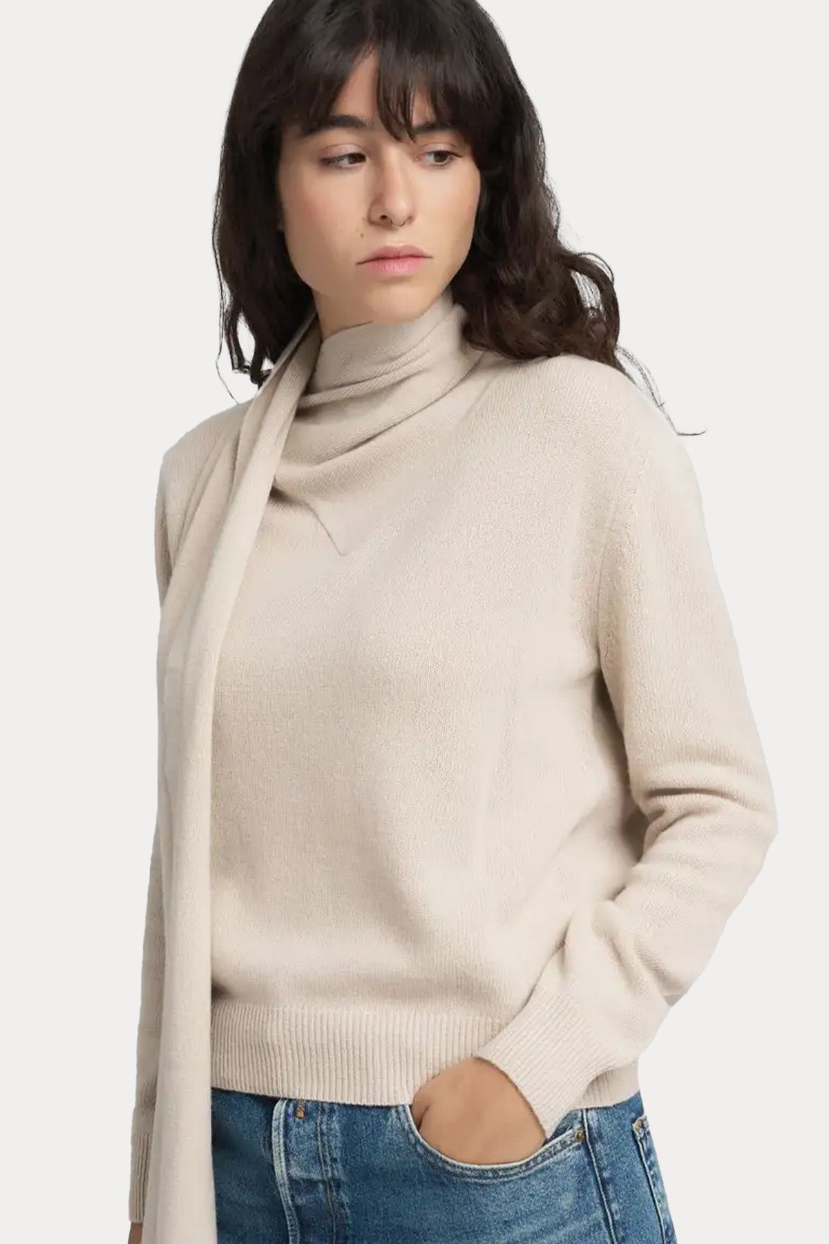 Replay Regular  Fit Balıkçı Şal Yaka Örgü Yün Triko