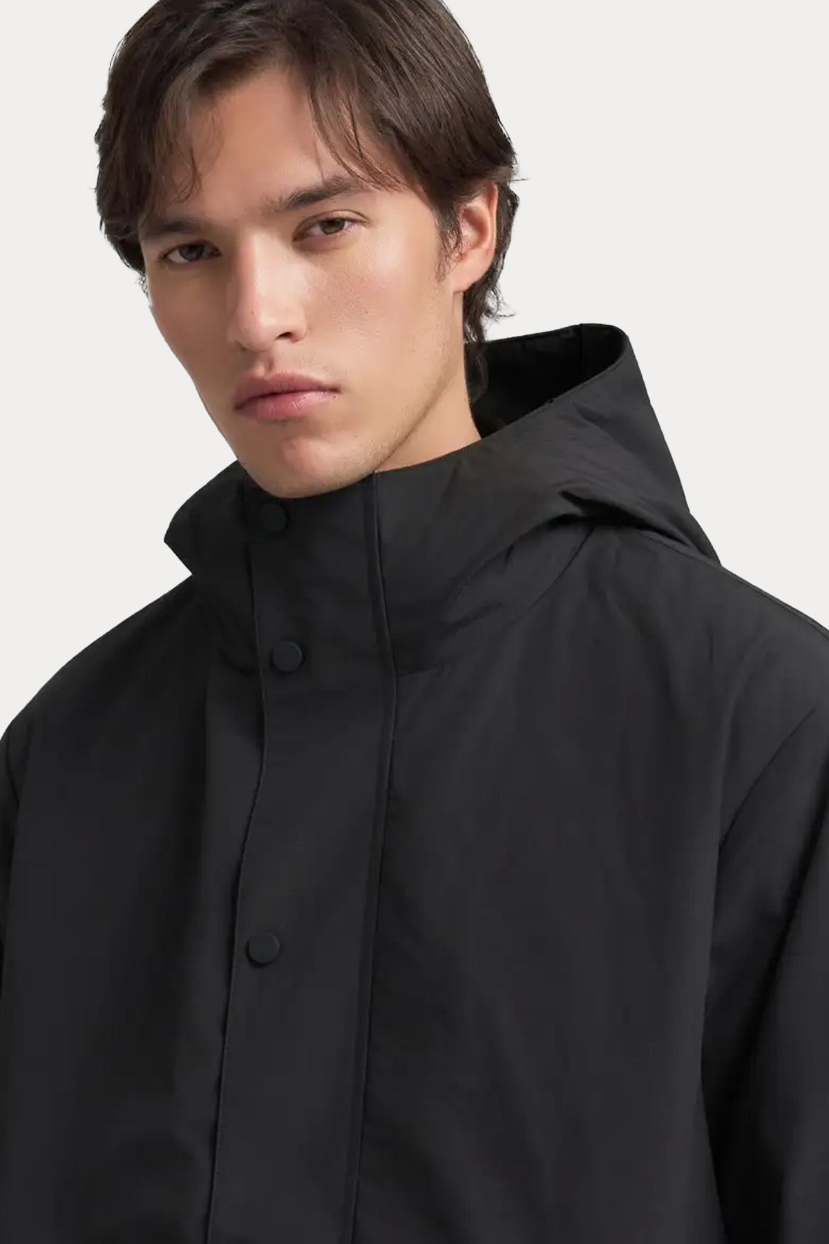 Replay Logolu Kapüşonlu İnce Parka