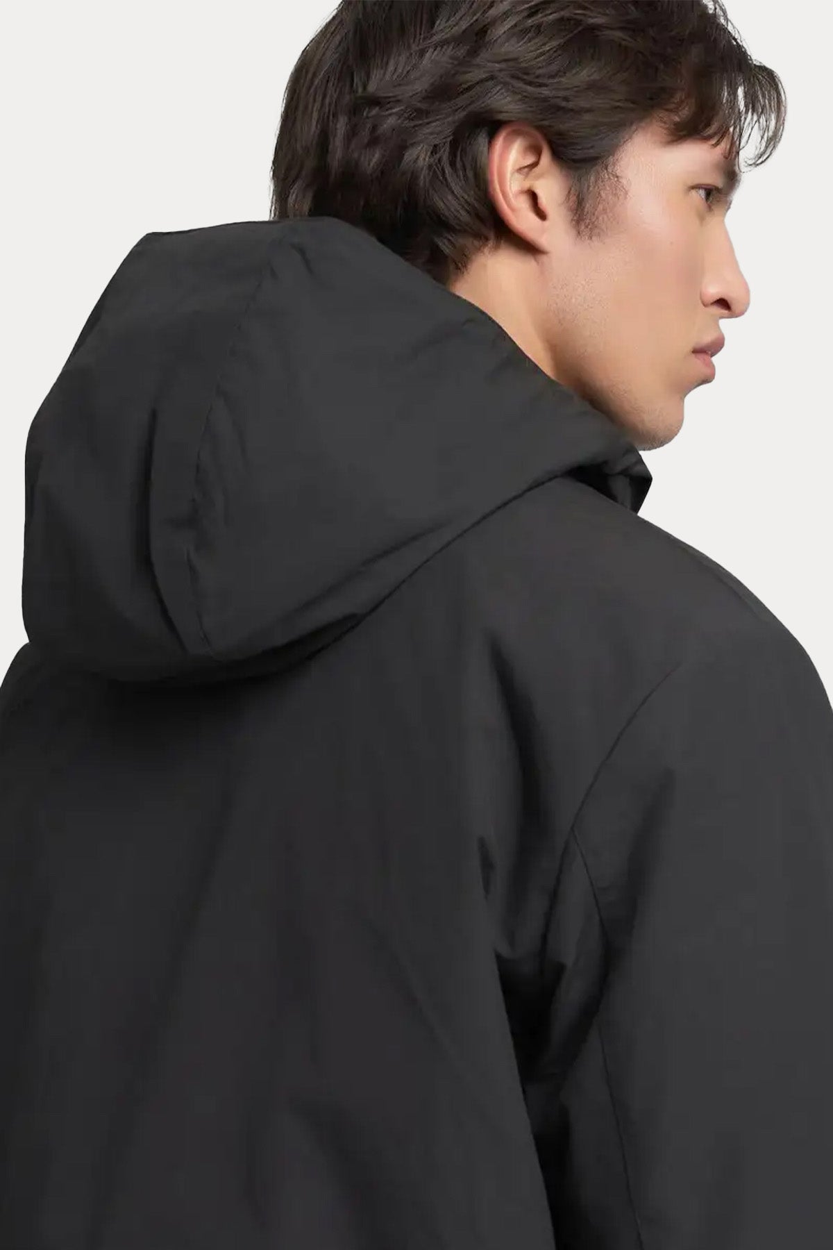 Replay Logolu Kapüşonlu İnce Parka