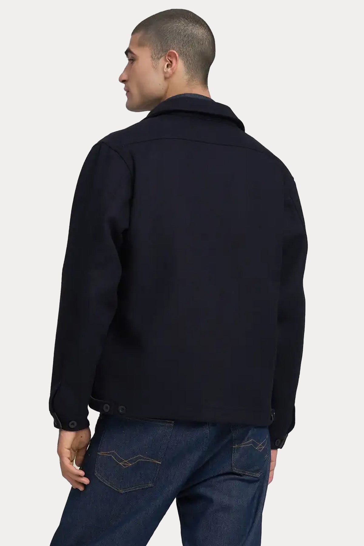 Replay Regular Fit Cep Detaylı Logolu Yün Ceket