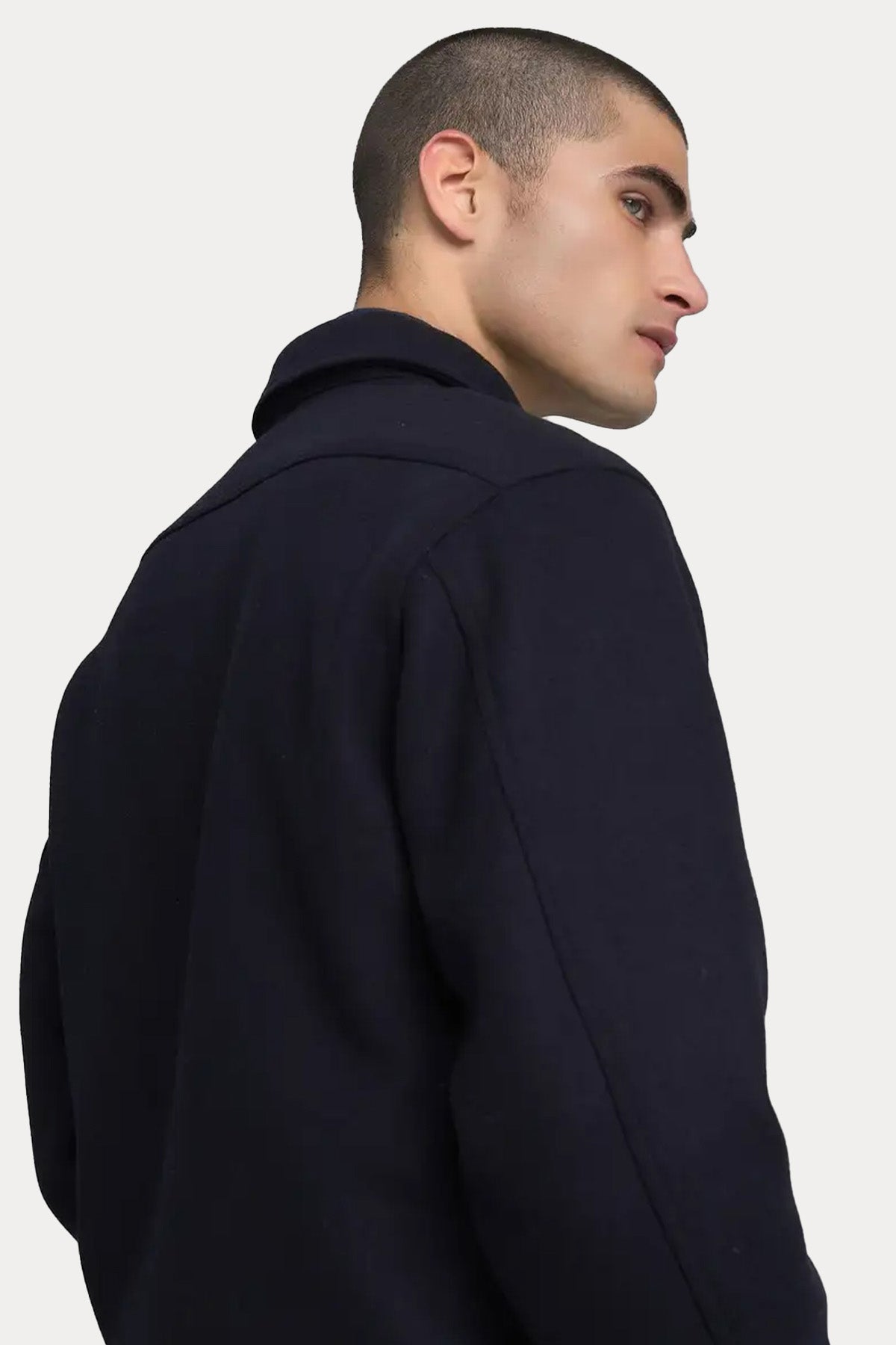 Replay Regular Fit Cep Detaylı Logolu Yün Ceket