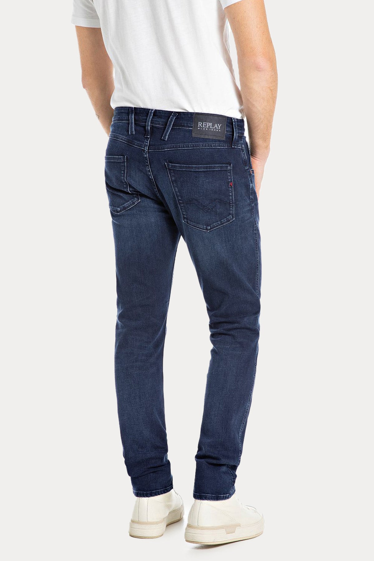 Replay Anbass Slim Fit Yıkamalı Jeans