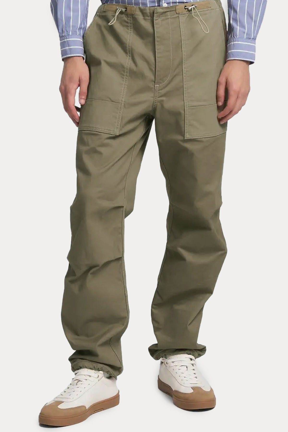 Replay Relaxed Fit Beli Lastikli Yandan Cepli Pantolon