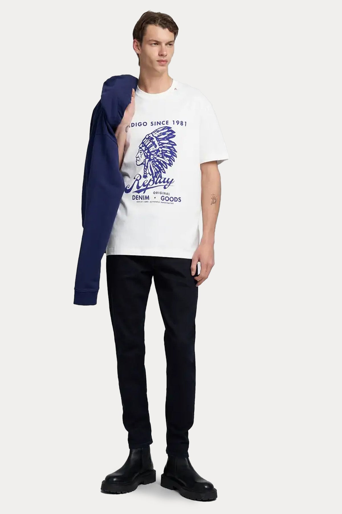 Replay Relaxed Fit Yuvarlak Yaka T-shirt