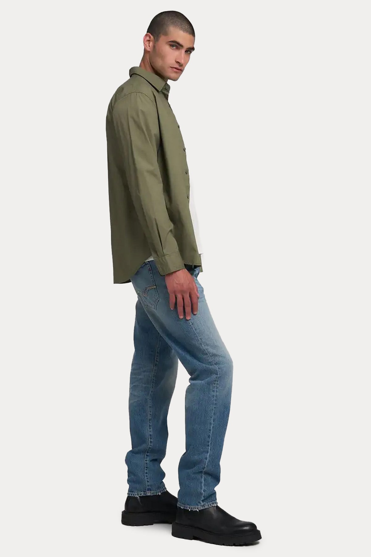 Replay Regular Fit Cep Detaylı Logolu Gömlek