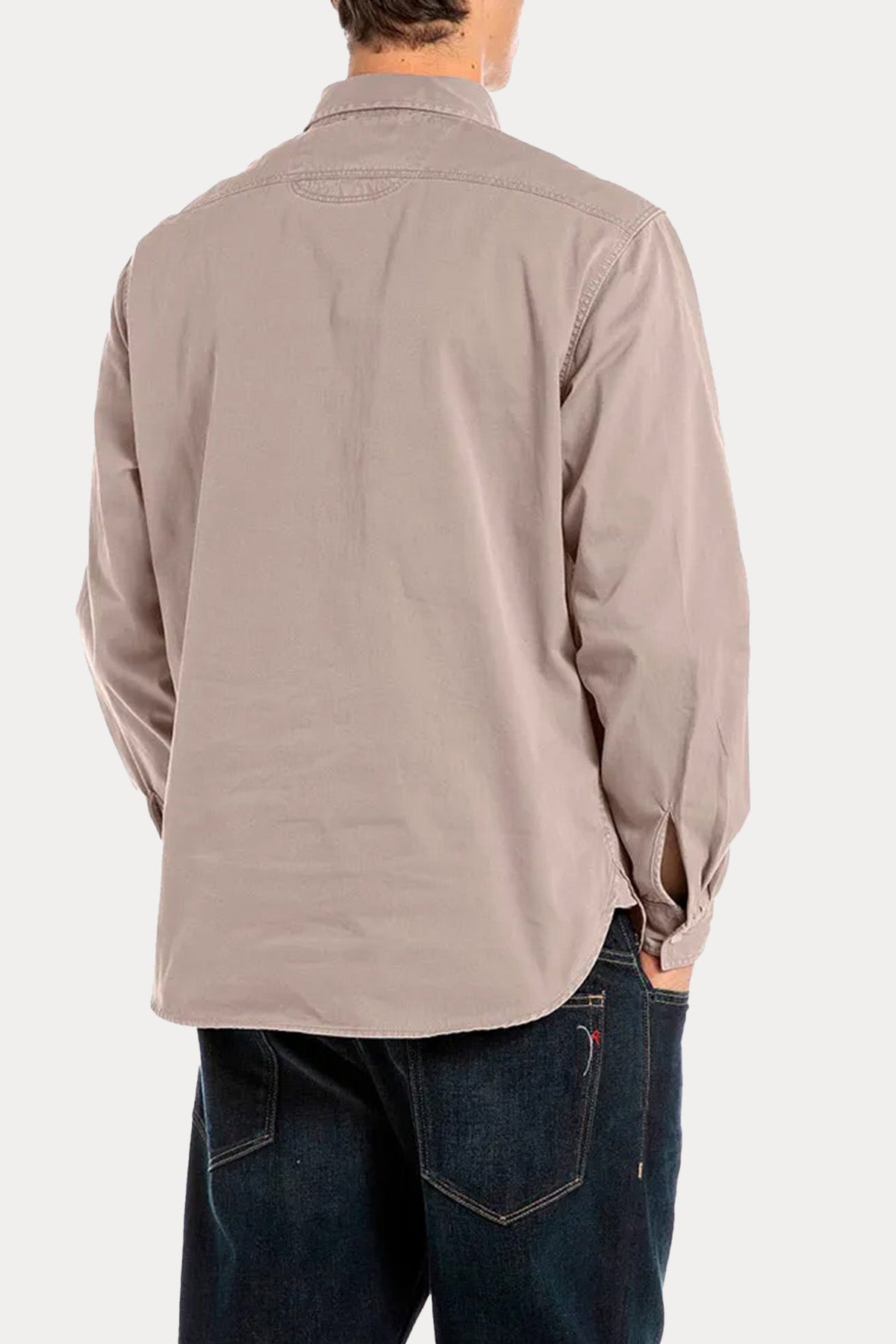 Replay Regular Fit Cep Detaylı Denim Gömlek