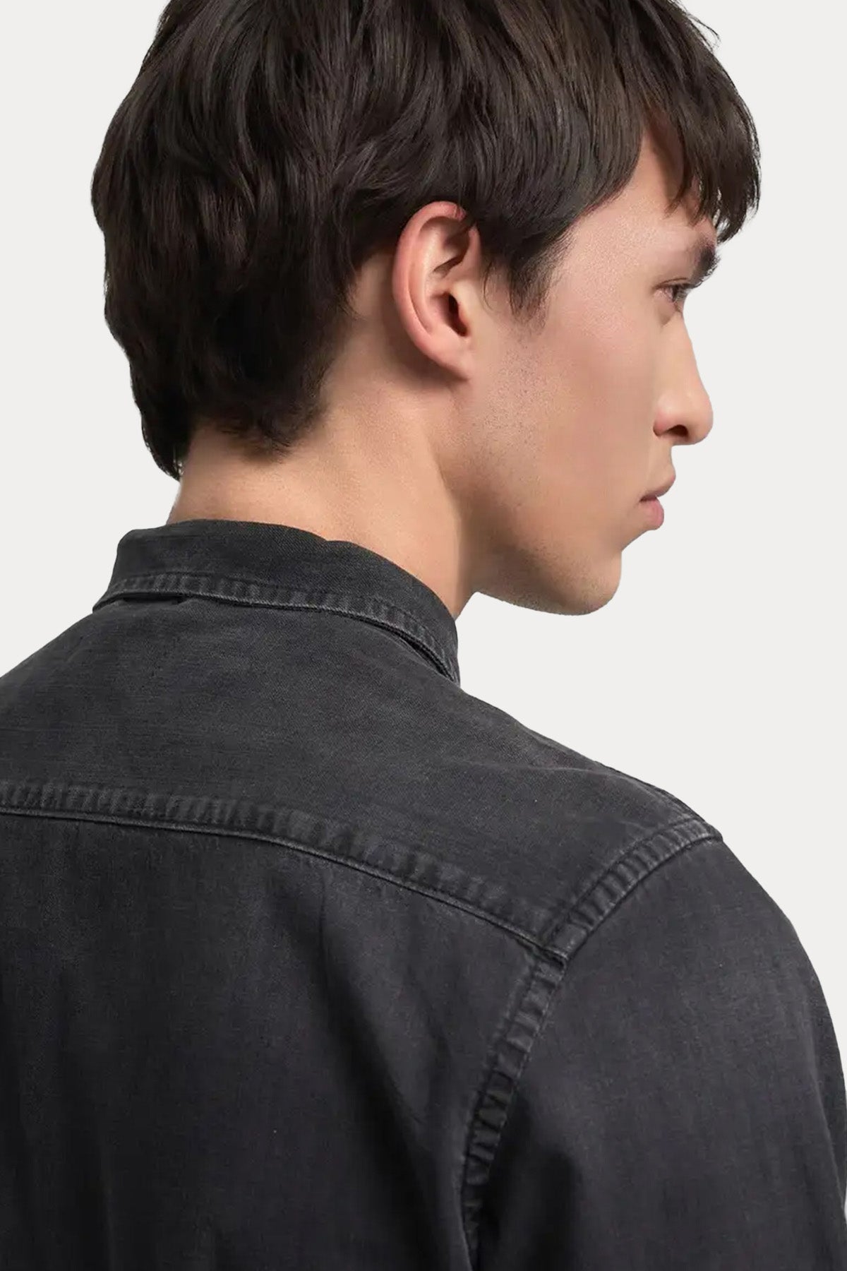 Replay Regular Fit Cep Detaylı Logolu Denim Gömlek-Gömlek-Libas