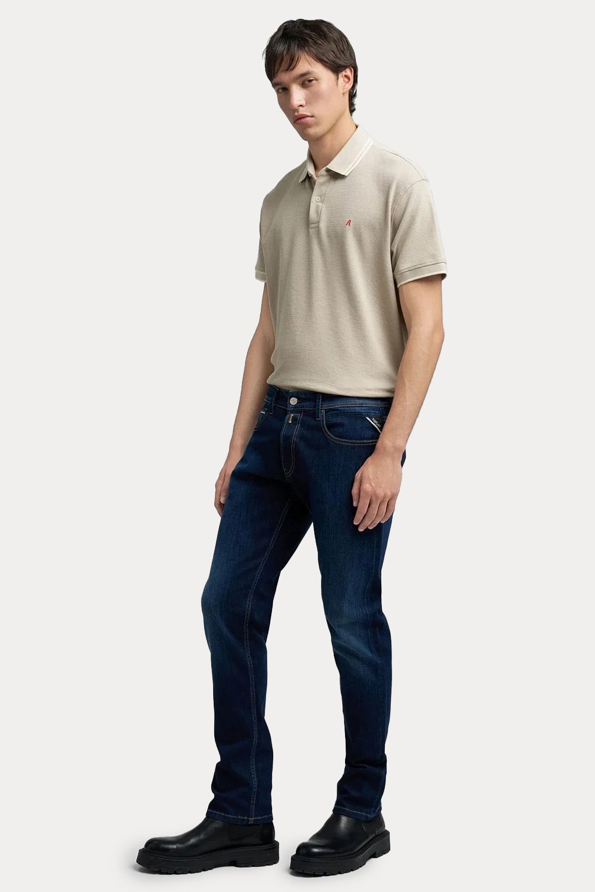 Replay Grover Straight Fit Yıkamalı Jeans