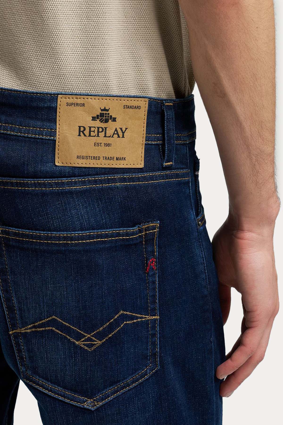Replay Grover Straight Fit Yıkamalı Jeans