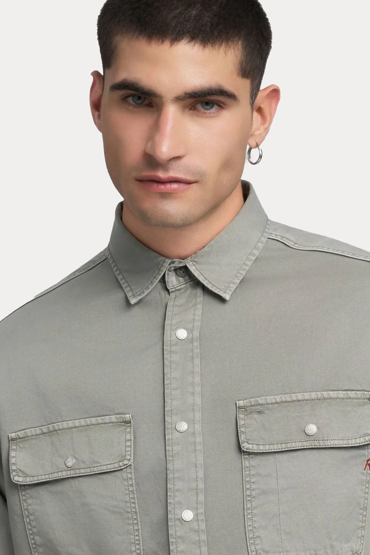 Replay Regular Fit Cep Detaylı Gömlek