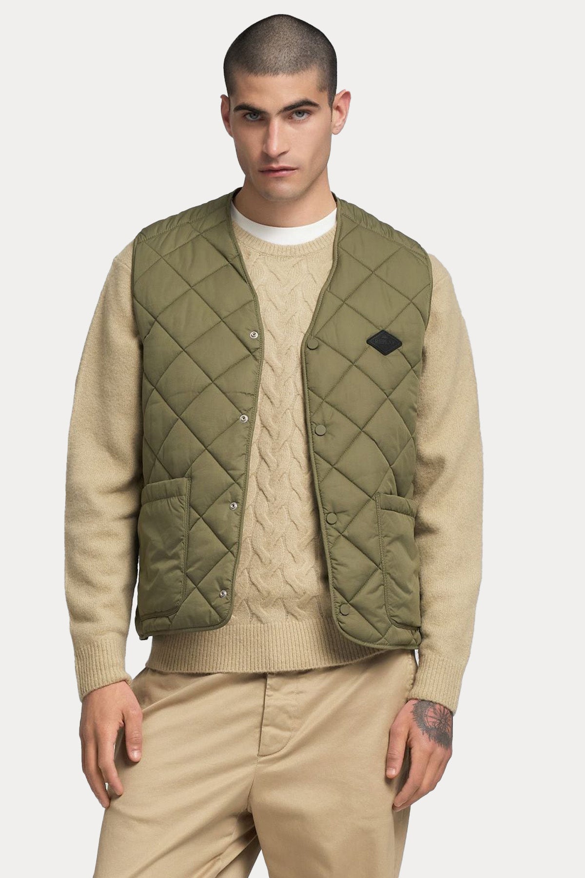 Replay Regular Fit Kapitone Desenli İnce Puffer Yelek