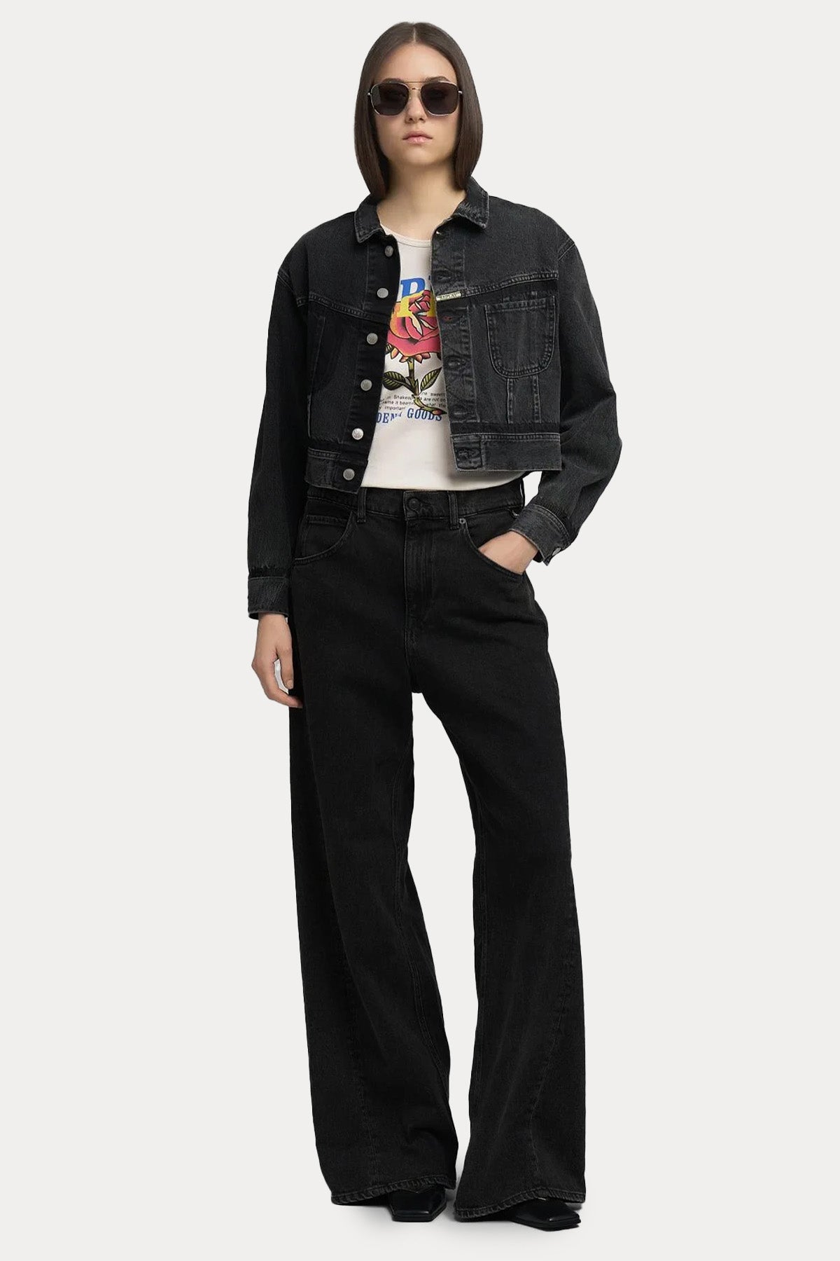 Replay Baggy Fit Çan Paça Jeans