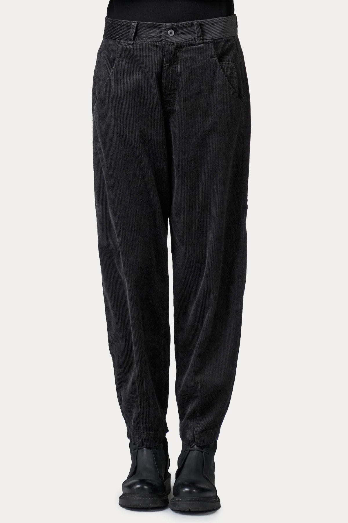 Transit Relaxed Fit Yandan Cepli Fitilli Kadife Pantolon