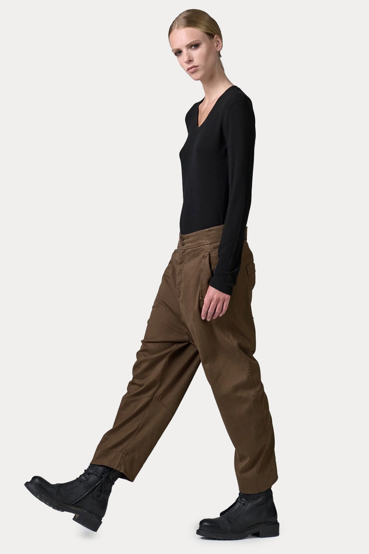 Transit Relaxed Fit Yandan Cepli Streç Pantolon