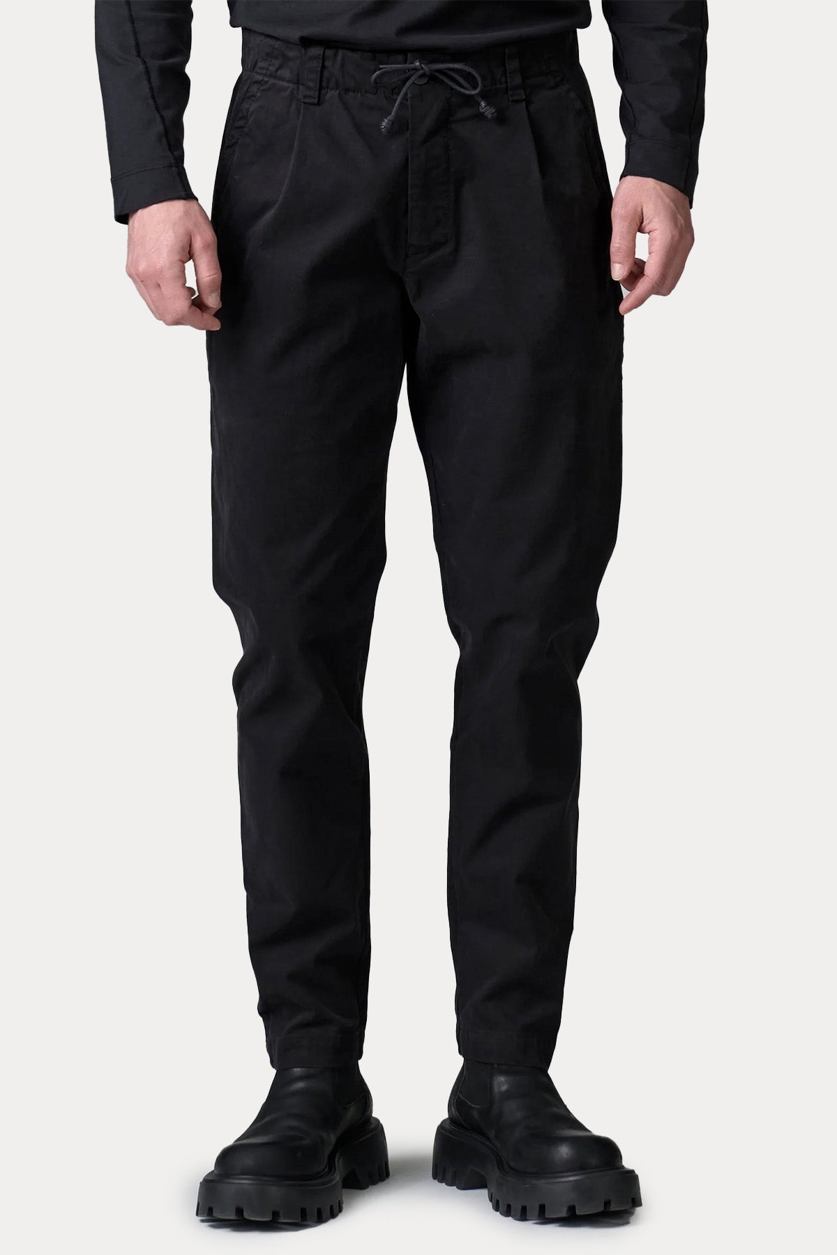 Transit Relaxed Fit Beli Lastikli Tek Pile Yandan Cepli Pantolon