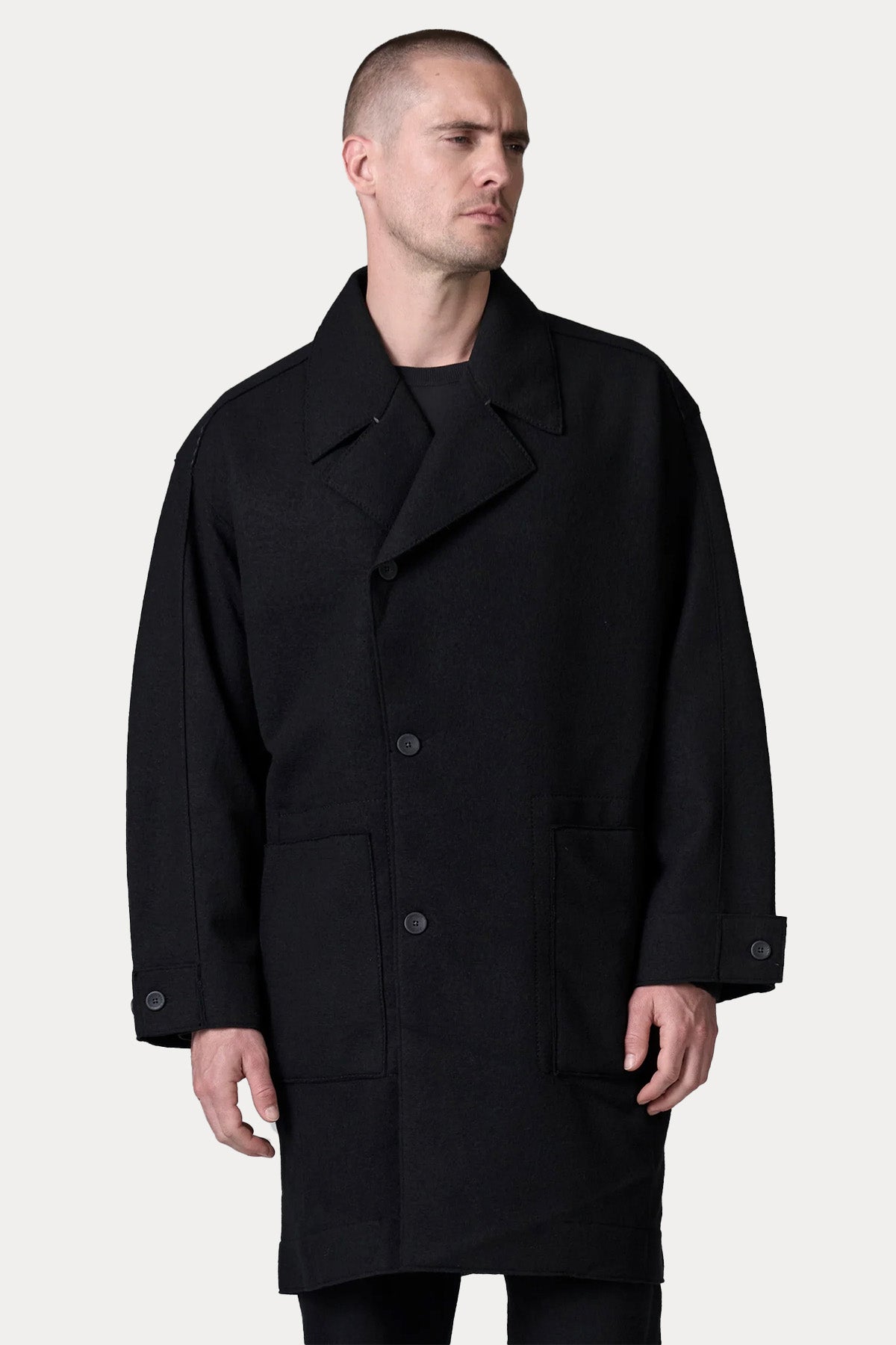 Transit Kruvaze Yün Kaban