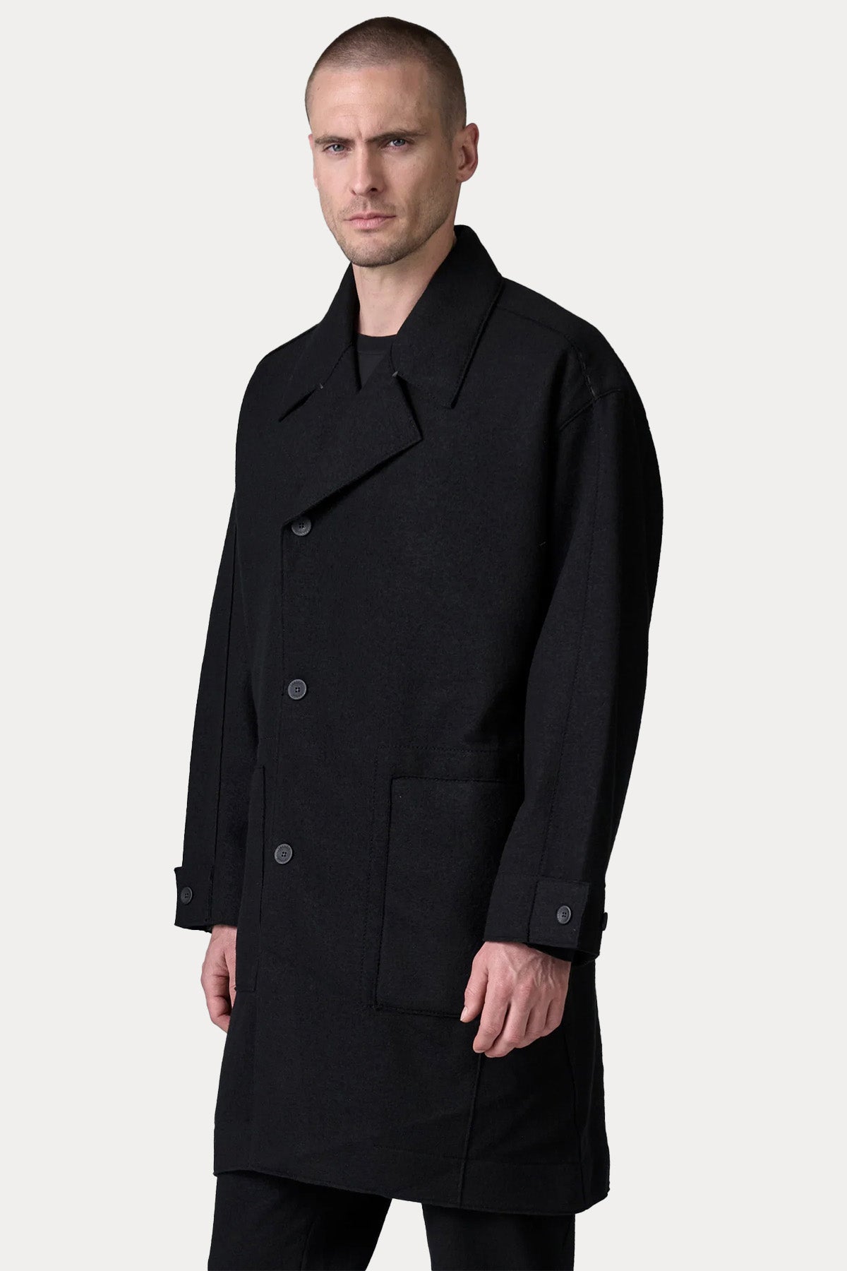 Transit Kruvaze Yün Kaban