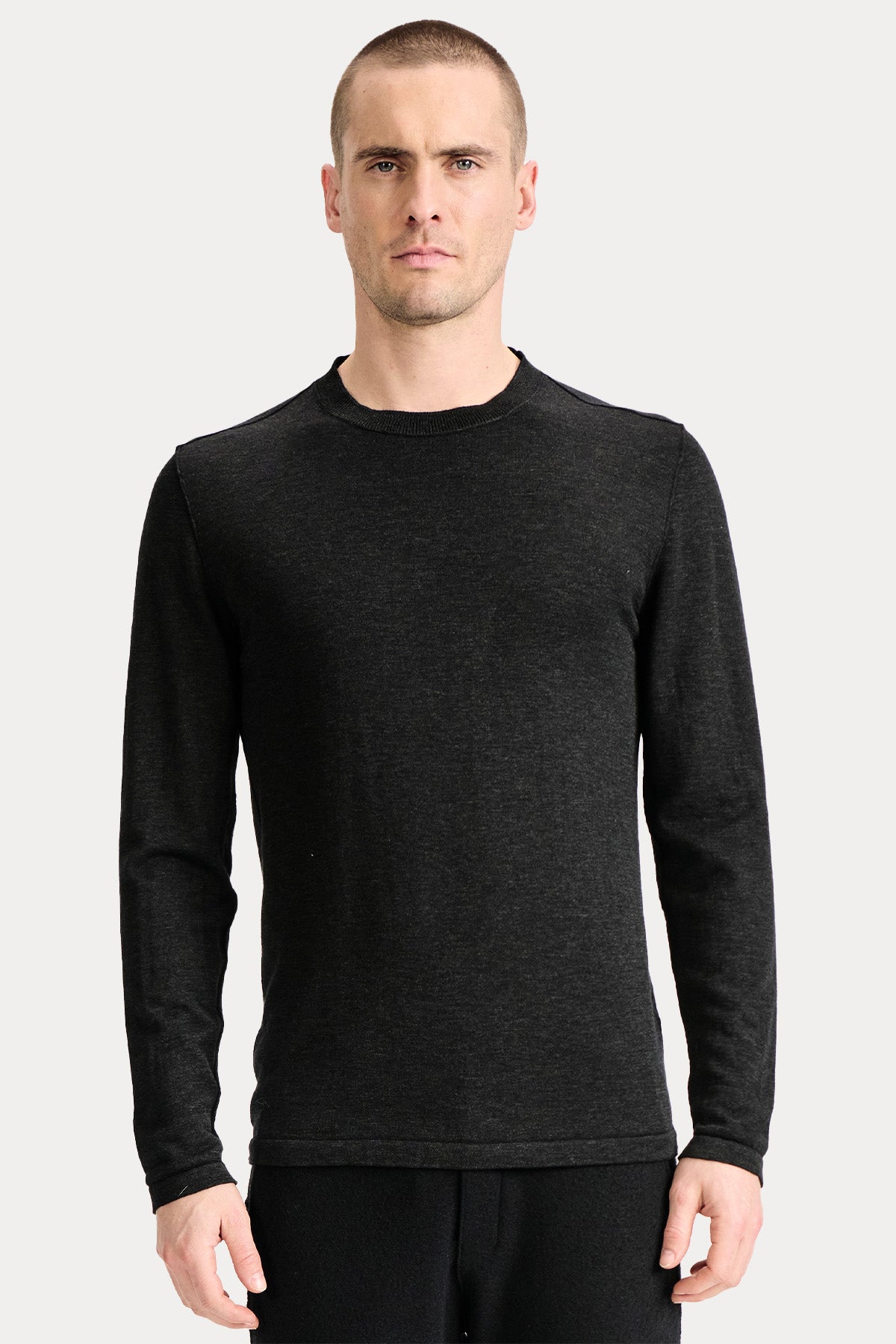 Transit Comfort Fit İnce Örgü Yün Triko