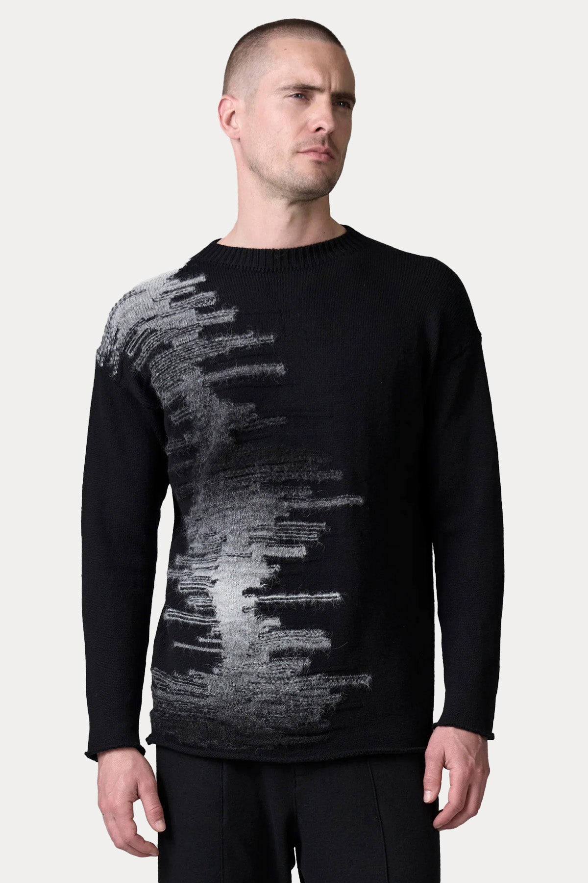 Transit Yuvarlak Yaka Örgü Yün Triko