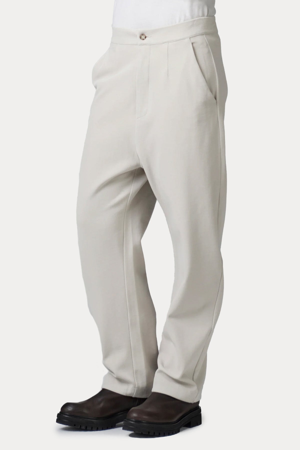 Transit Relaxed Fit Yüksek Bel Yandan Cepli Pantolon