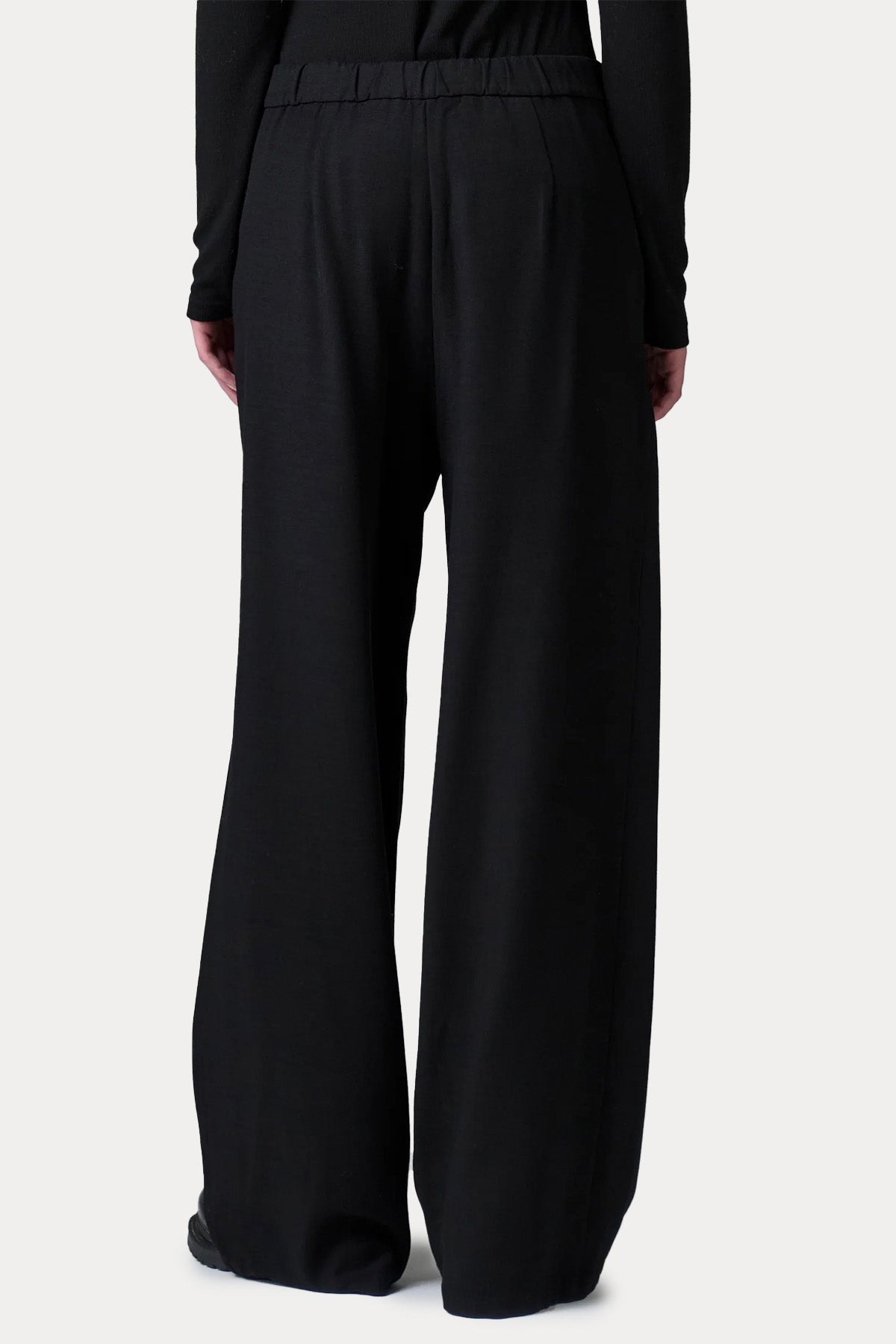 Transit Relaxed Fit Yandan Cepli Yün Palazzo Pantolon