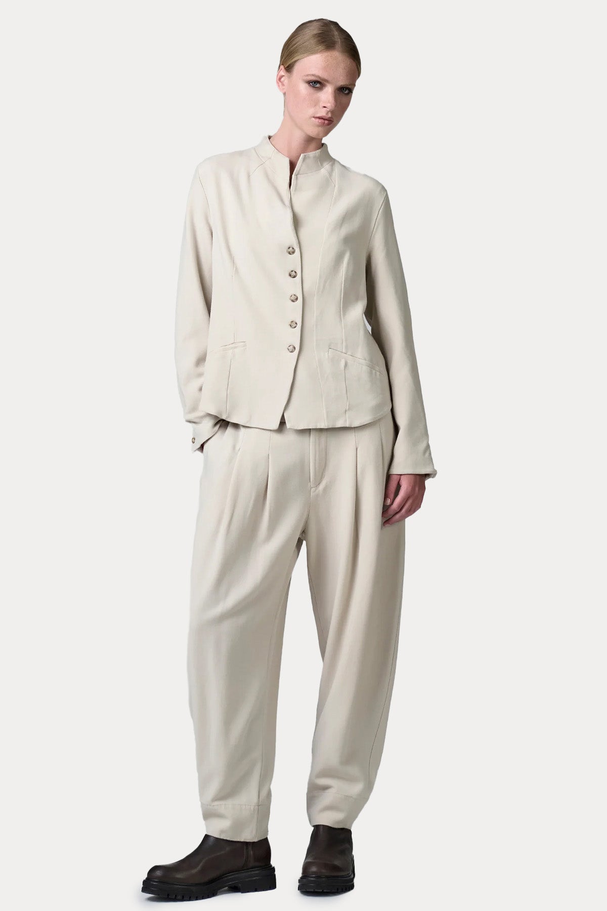 Transit Regular Fit Hakim Yaka Streç Yün Ceket