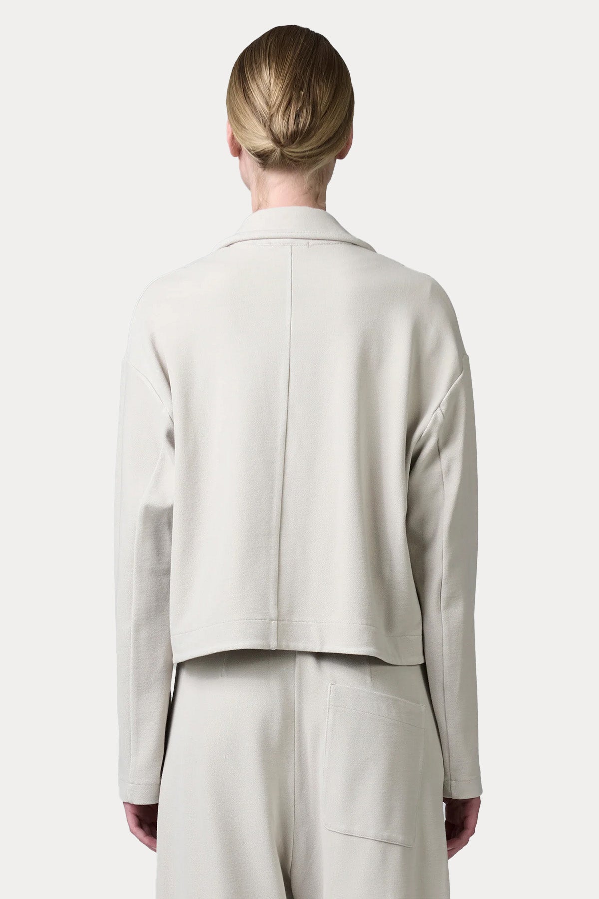 Transit Geniş Kesim Crop Streç Blazer Ceket