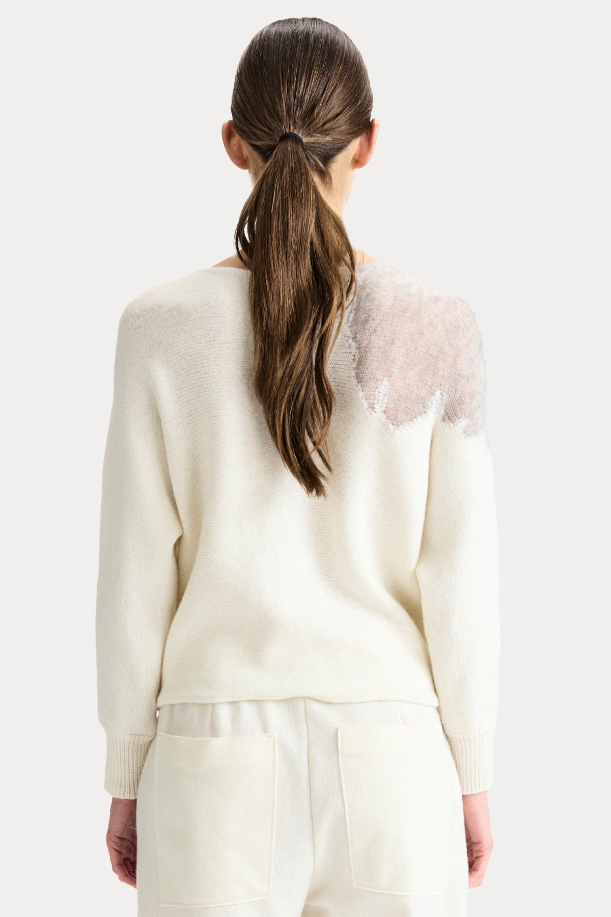 Transit Relaxed Fit Yuvarlak Yaka Örgü Yün Triko