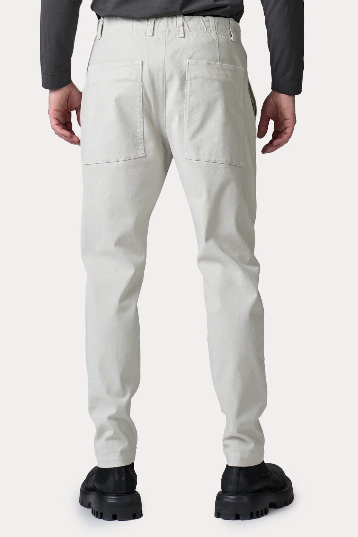 Transit Relaxed Fit Beli Lastikli Tek Pile Streç Pantolon