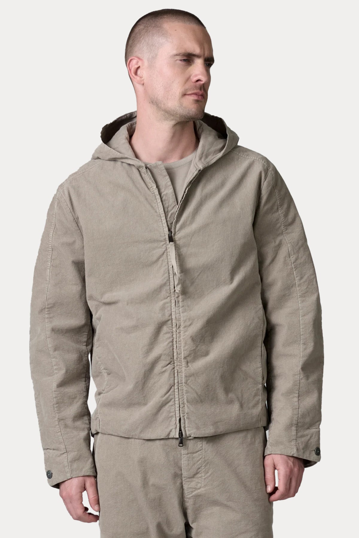 Transit Regular Fit Kapüşonlu Kadife Ceket