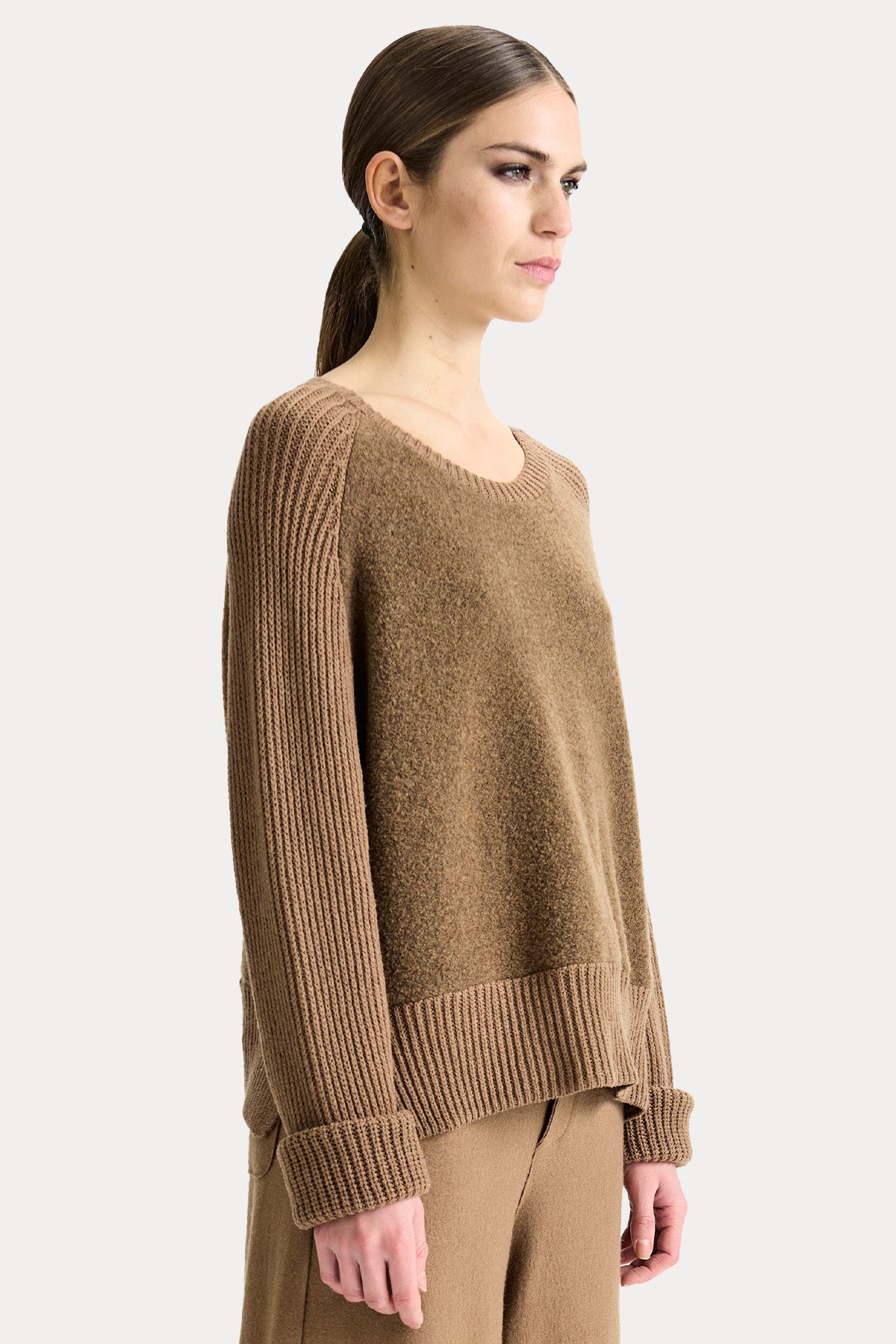 Transit Relaxed Fit Örgü Yün Triko