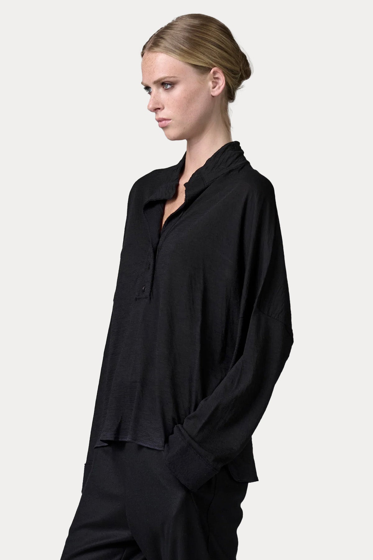 Transit Relaxed Fit Polo Yaka İnce Örgü Yün Triko