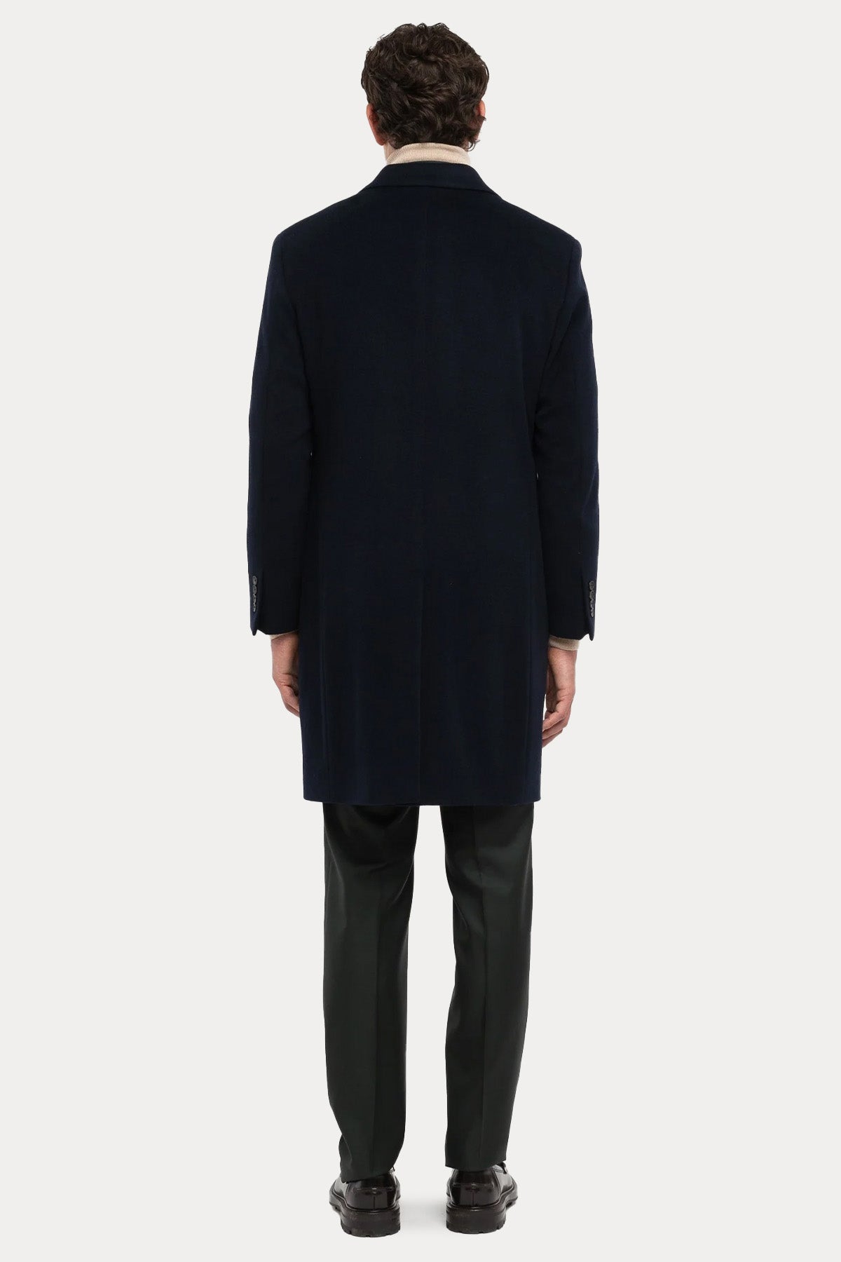 Paoloni Regular Fit Kruvaze Kaşmir Yün Palto