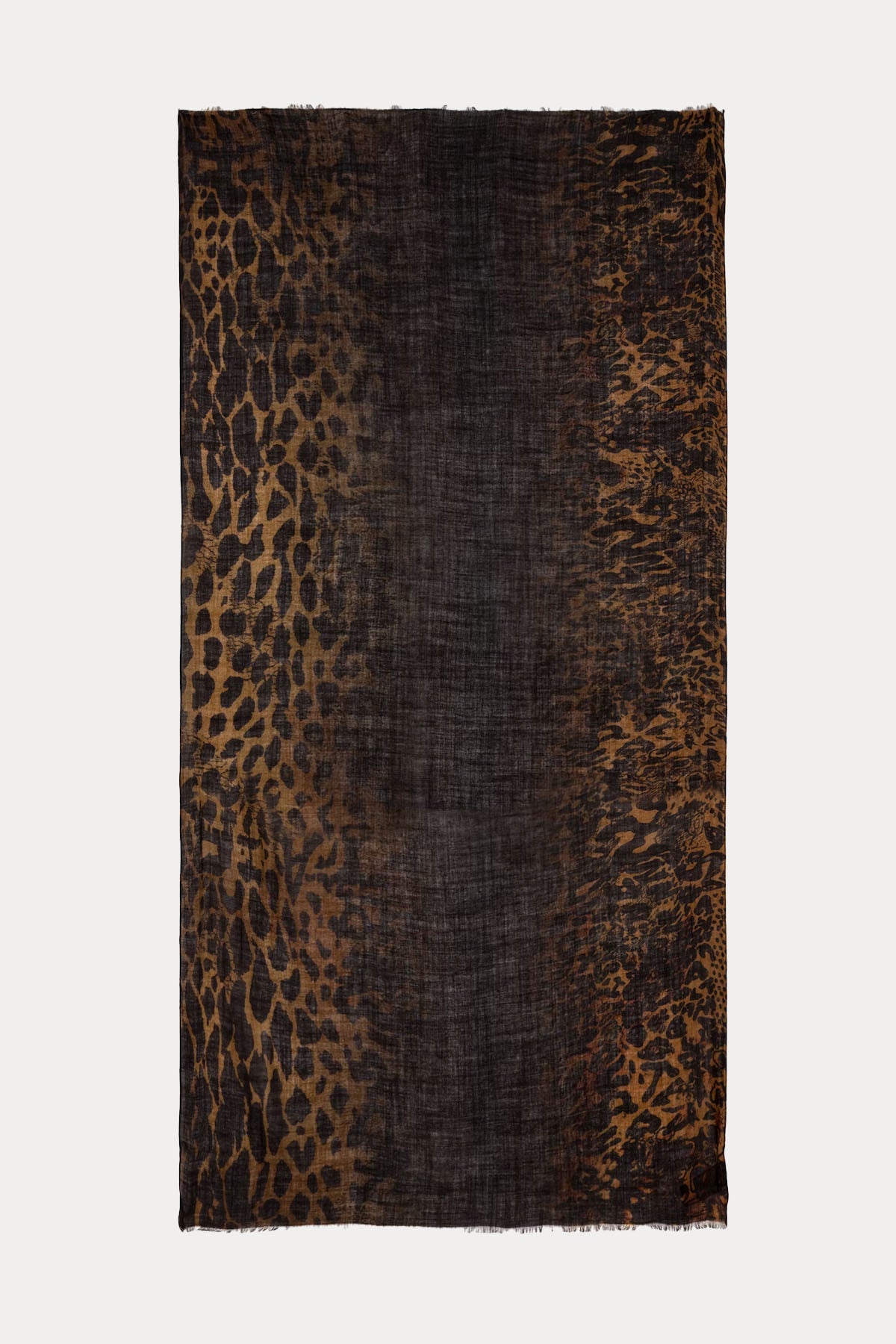 Zadig & Voltaire Leopar Desenli Yün Fular