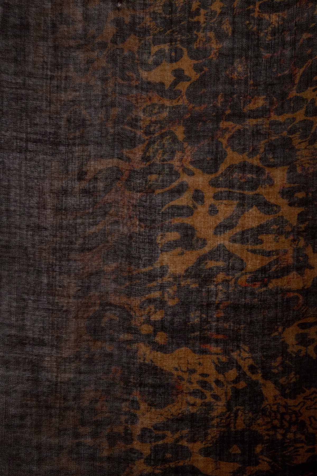 Zadig & Voltaire Leopar Desenli Yün Fular-Fular-Libas