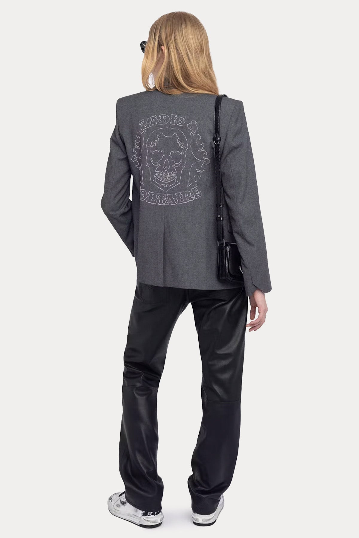 Zadig & Voltaire Slim Fit Troklu Kuru Kafa Logolu Blazer Ceket