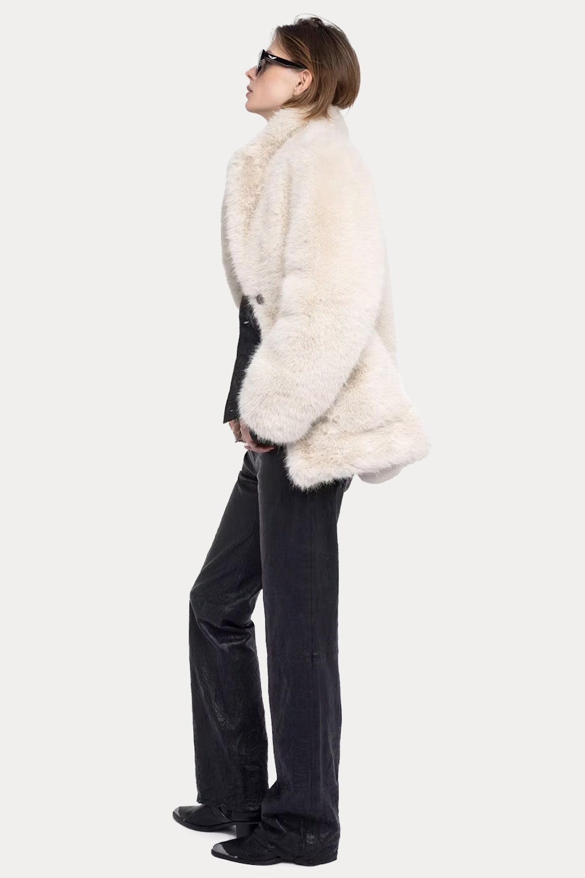 Zadig & Voltaire Geniş Kesim Peluş Manto