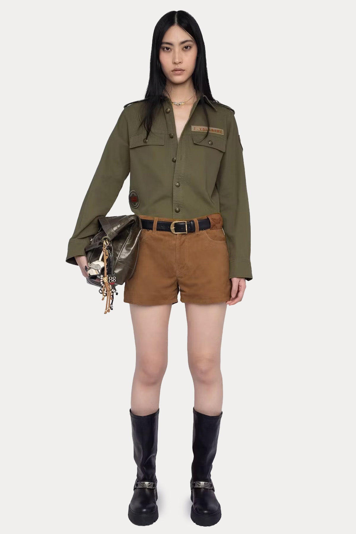 Zadig & Voltaire Regular Fit Denim Gömlek