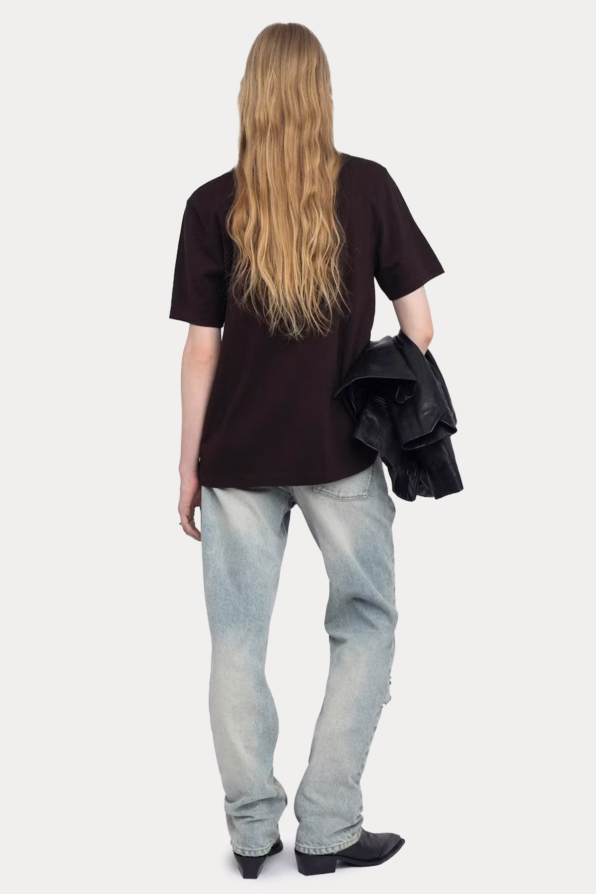 Zadig & Voltaire Regular Fit Trok Kuru Kafa Logolu T-shirt