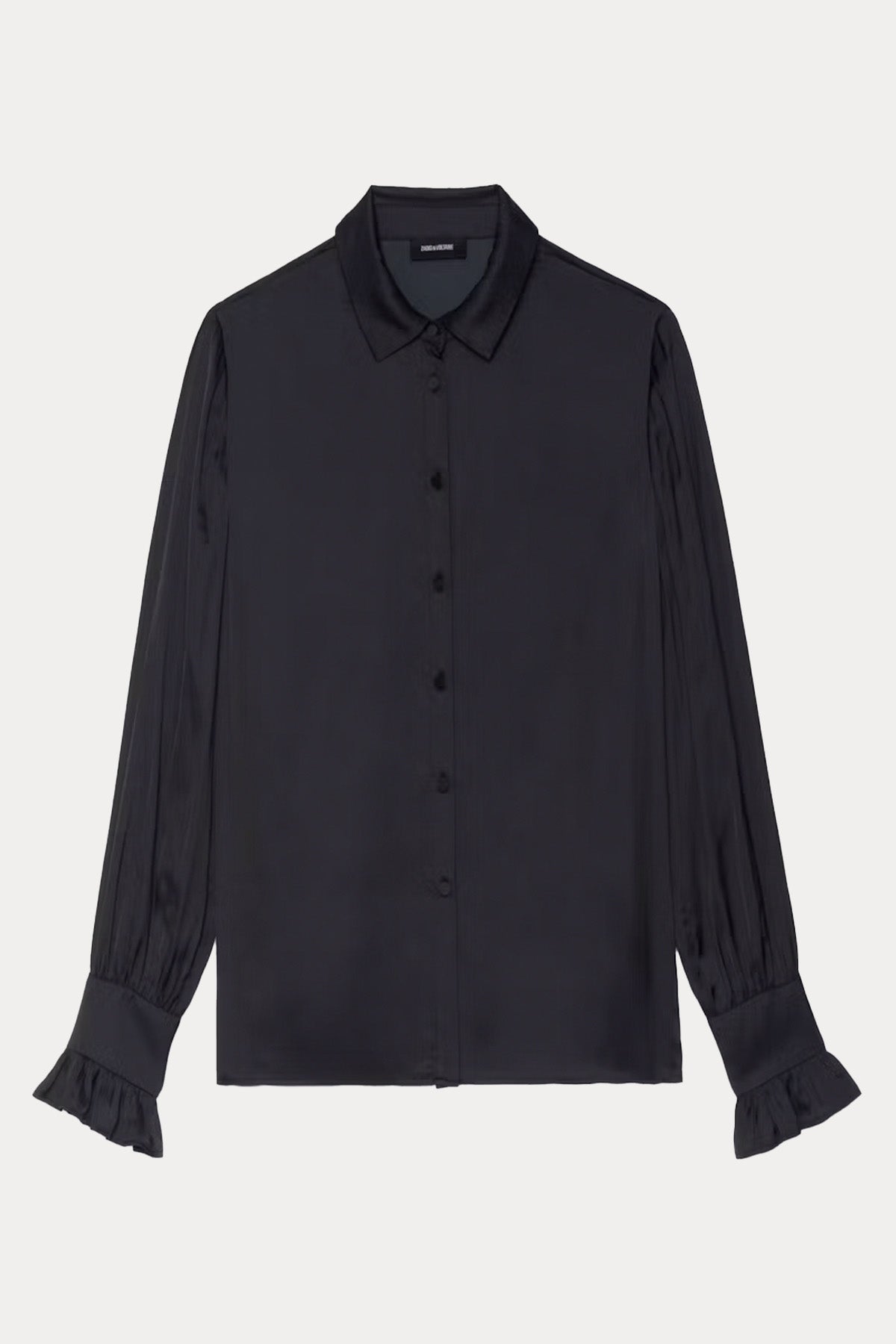 Zadig & Voltaire Regular Fit Klasik Yaka Saten Gömlek