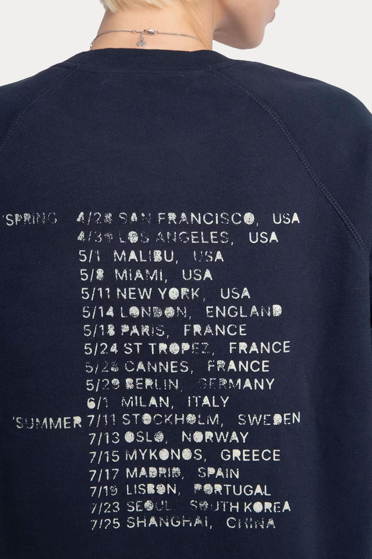 Zadig & Voltaire Comfort Fit Trok Logolu Şardonlu Sweatshirt