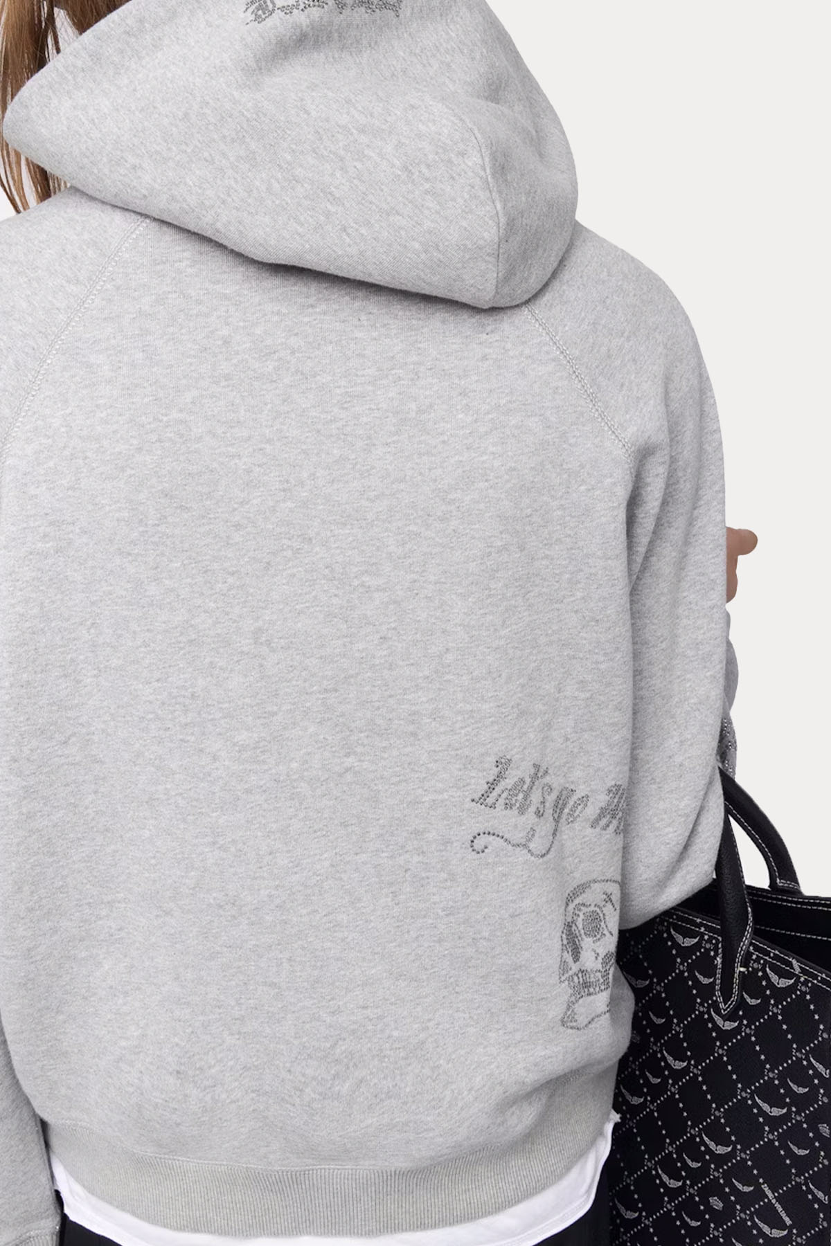 Zadig & Voltaire Relaxed Fit Trok Logolu Şardonlu Kapüşonlu Sweatshirt