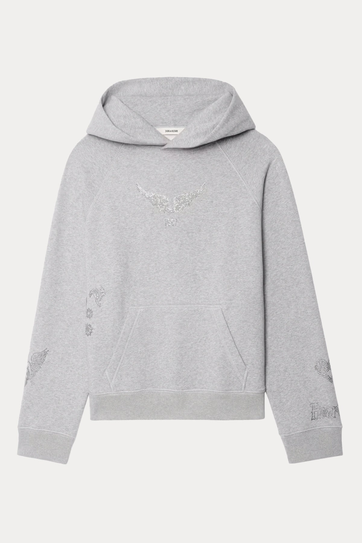 Zadig & Voltaire Relaxed Fit Trok Logolu Şardonlu Kapüşonlu Sweatshirt