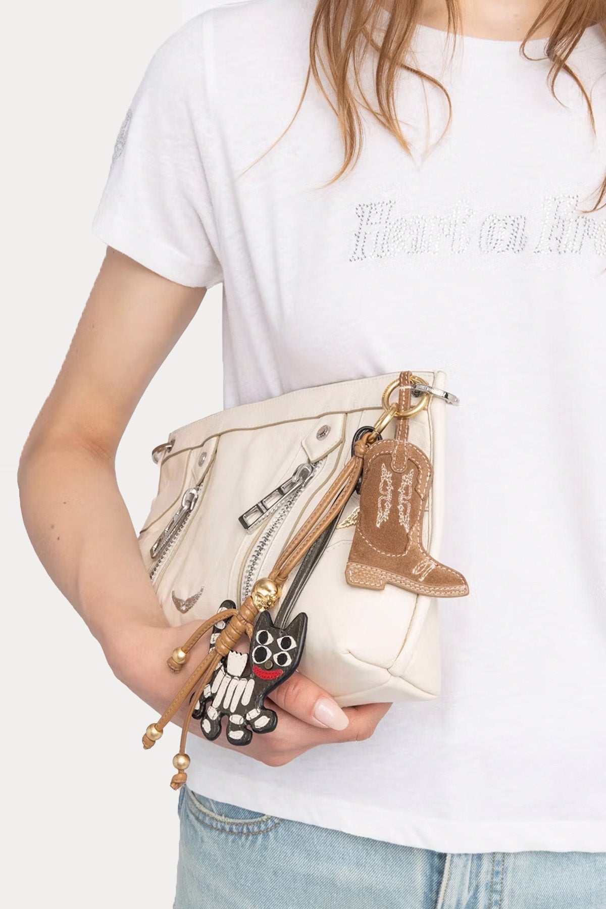 Zadig & Voltaire Regular Fit Trok Logolu Keten T-shirt