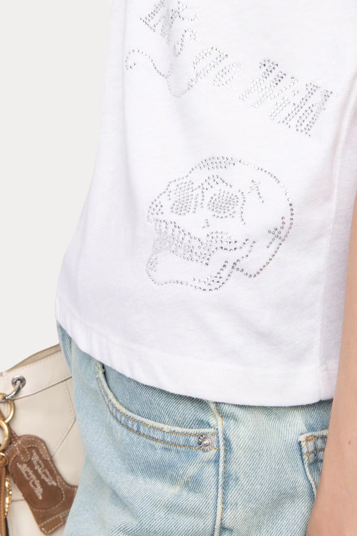 Zadig & Voltaire Regular Fit Trok Logolu Keten T-shirt