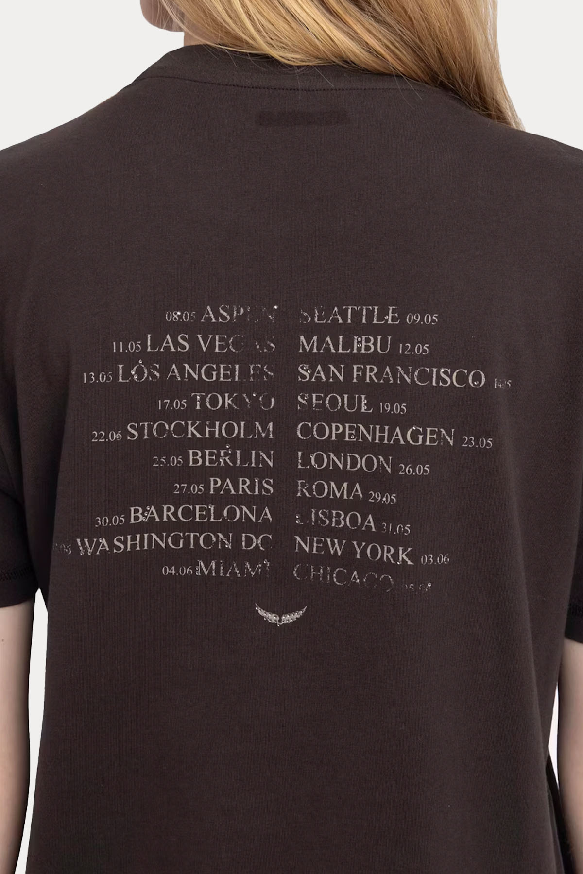 Zadig & Voltaire Relaxed Fit Yuvarlak Yaka Troklu T-shirt